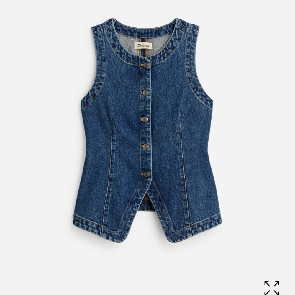Madewell Blue Denim Sleeveless Top